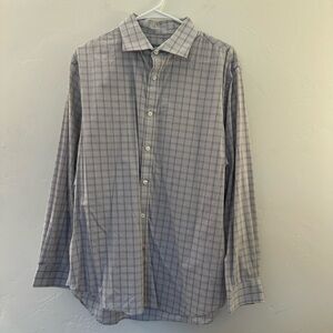 Michael Kors Gray Casual Button Down Shirt